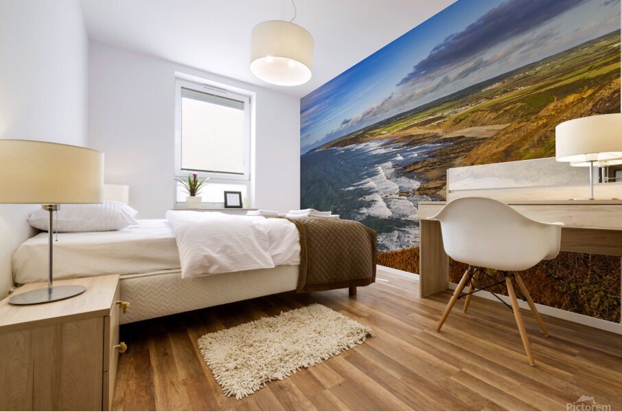 Widemouth Bay  Panorama Cornwall Mural print