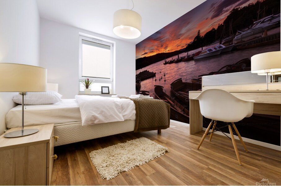 Windermere Sunset Cumbria Mural print