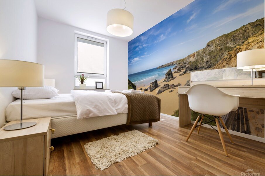 Bedruthan Steps Cornwall Mural print
