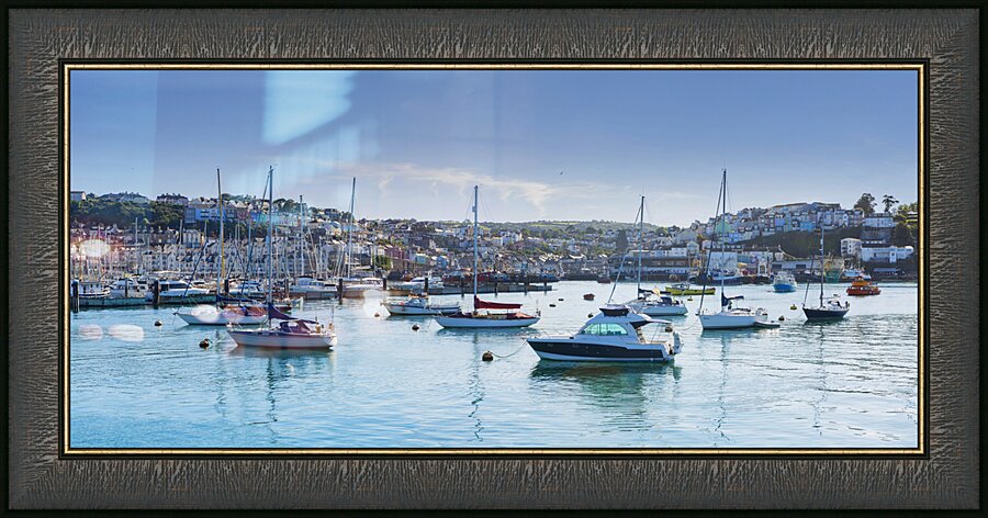 Brixham Harbour Devon Picture Frame print