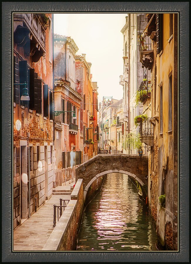 Venice Canal Picture Frame print
