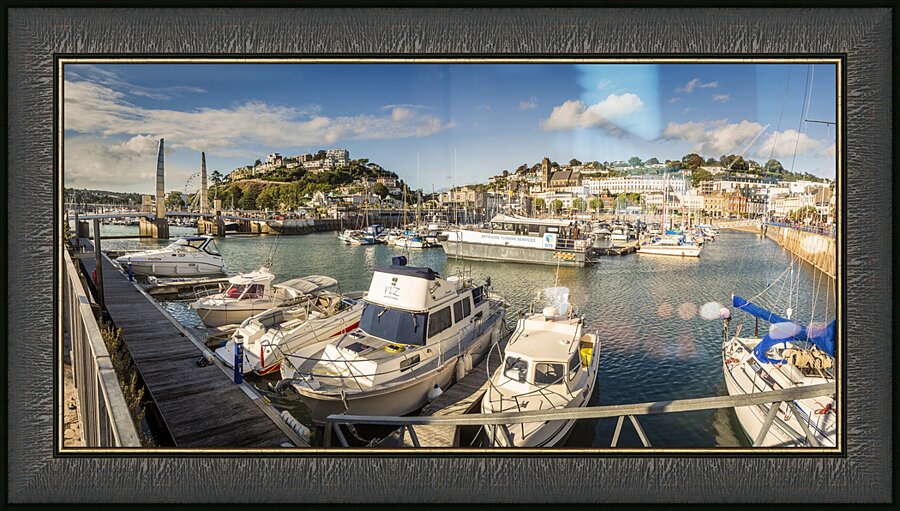Torquay Marina Devon  Picture Frame print