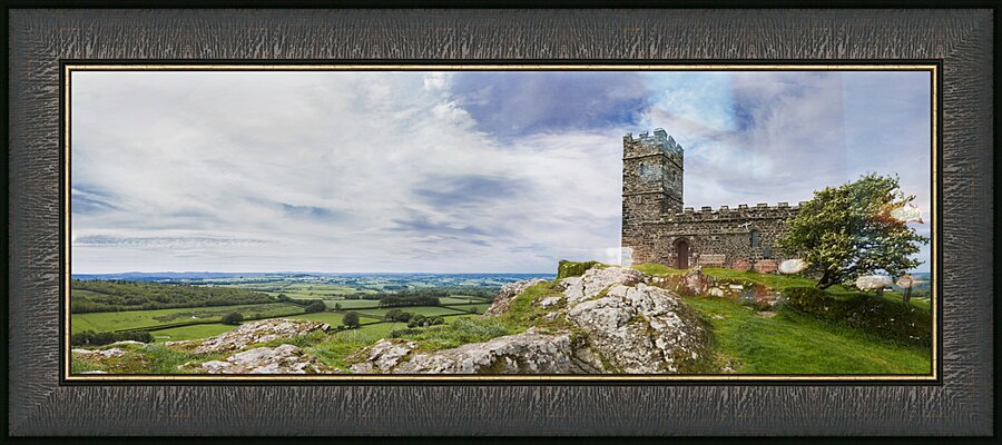 Brentor Panorama Picture Frame print