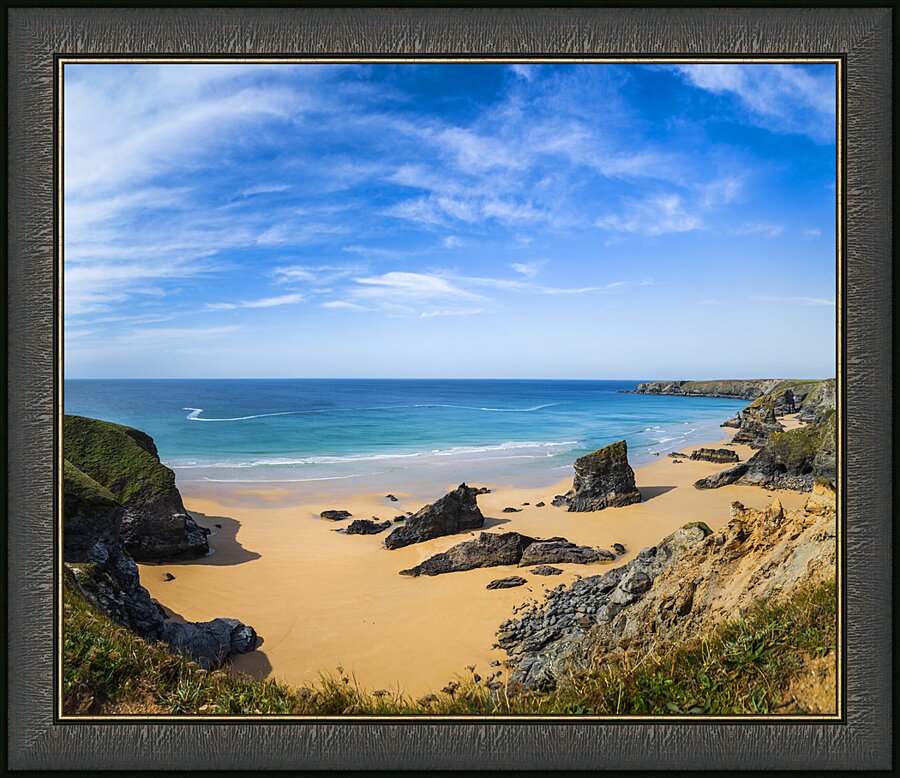 Bedruthan Steps 3 Picture Frame print