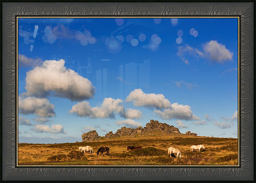 Hound Tor Dartmoor Devon Picture Frame print