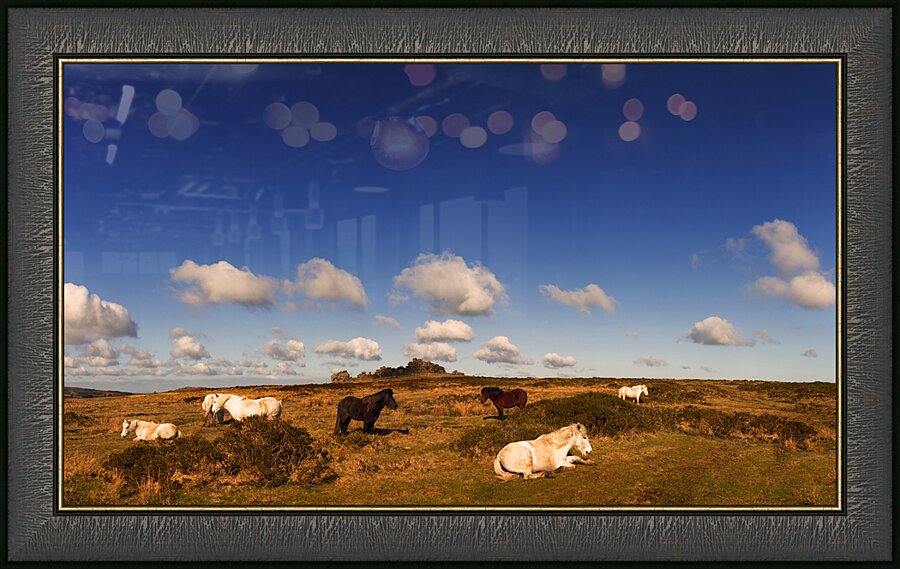 Hound Tor Dartmoor Devon Picture Frame print