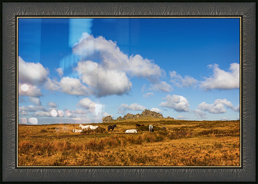 Hound Tor Dartmoor Devon Picture Frame print