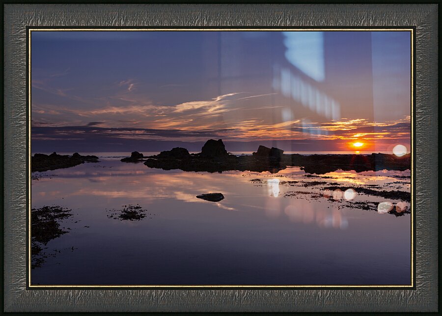 Widemouth Bay Sunset Cornwall Picture Frame print