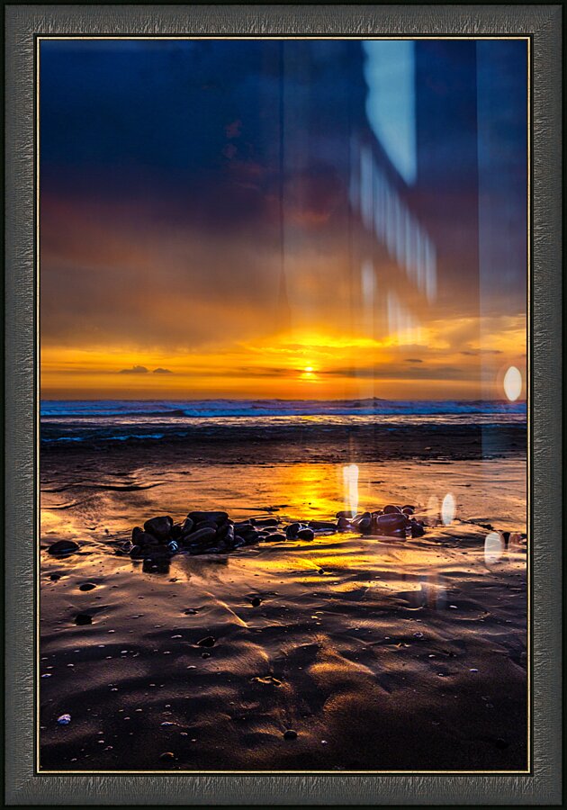 Widemouth Sunset Bude Cornwall Picture Frame print
