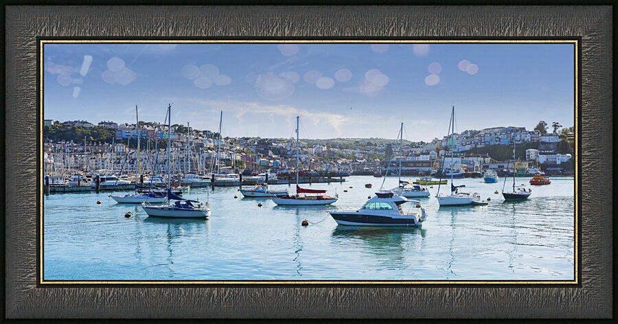 Brixham Harbour Devon Picture Frame print