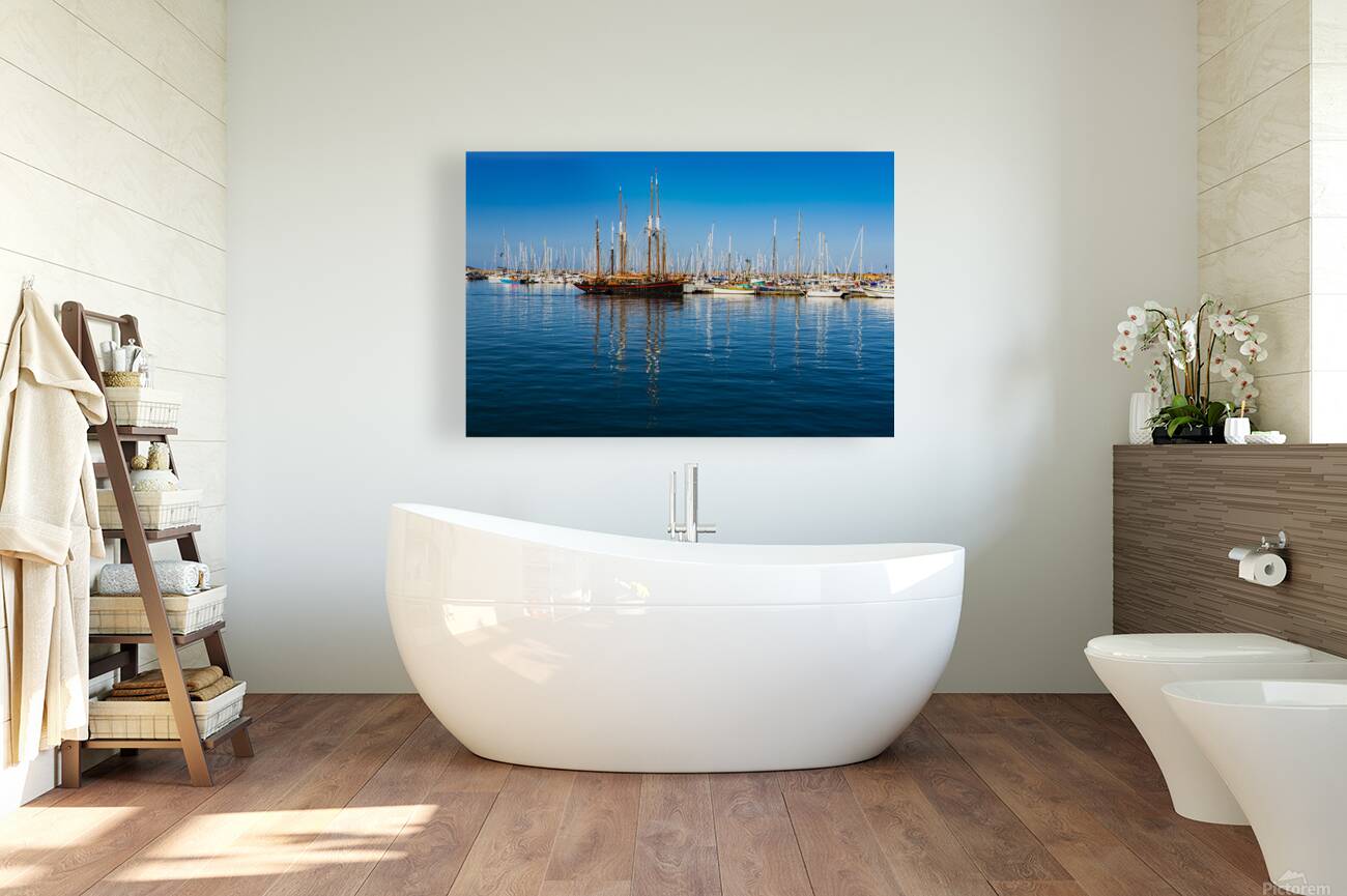 Yachts at Brixham Devon Reproduction
