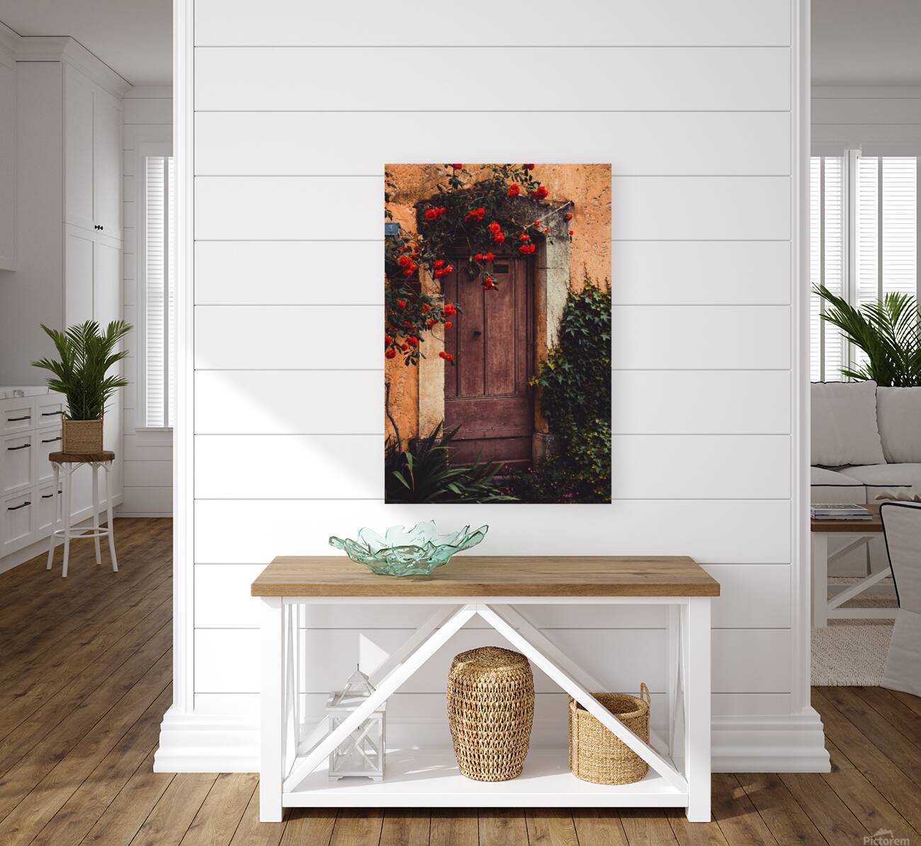 Rustic doorway Valbonne France Reproduction