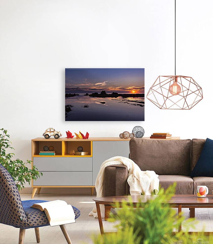 Widemouth Bay Sunset Cornwall Reproduction