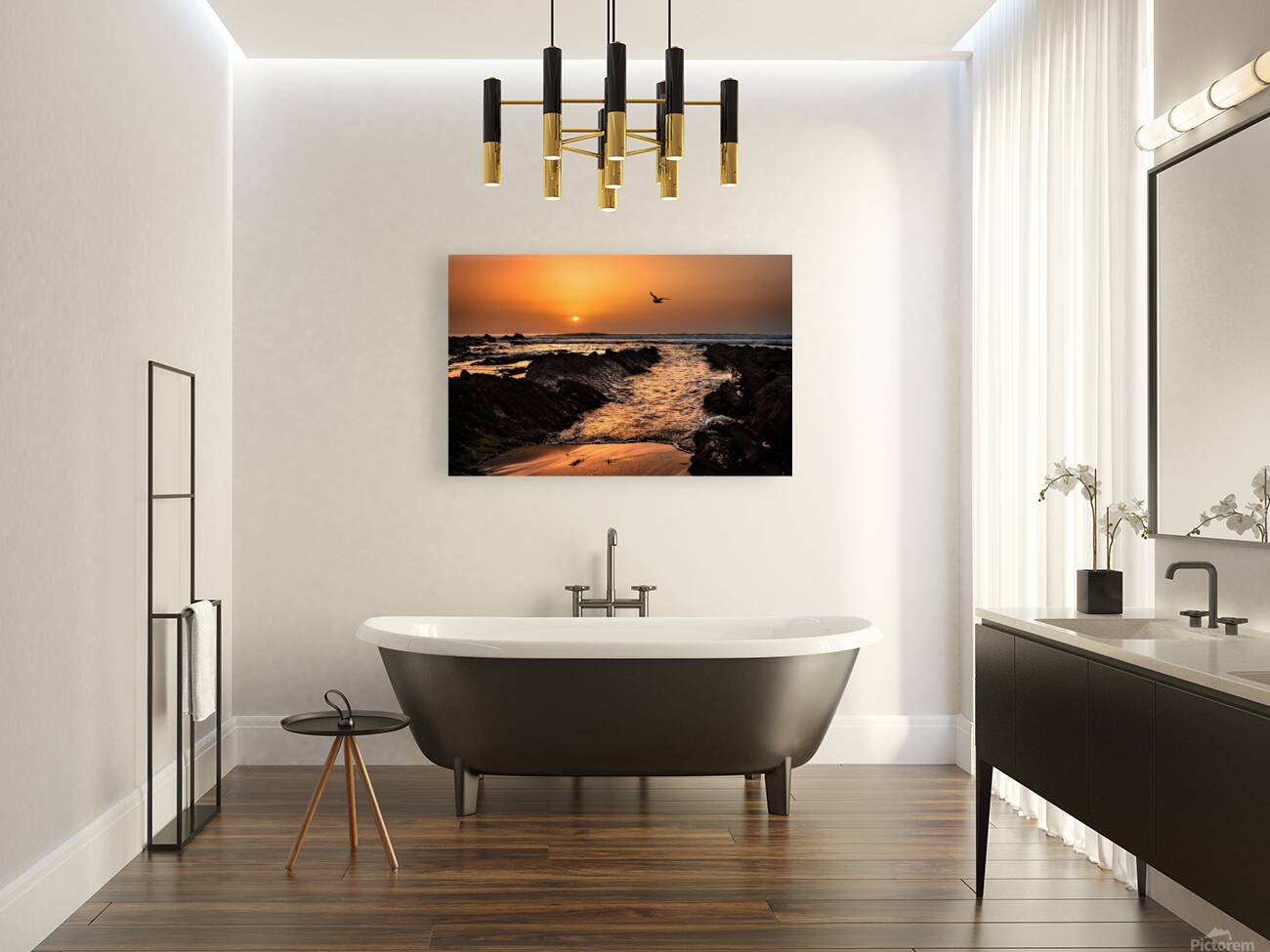 Widemouth Sunset Cornwall Reproduction