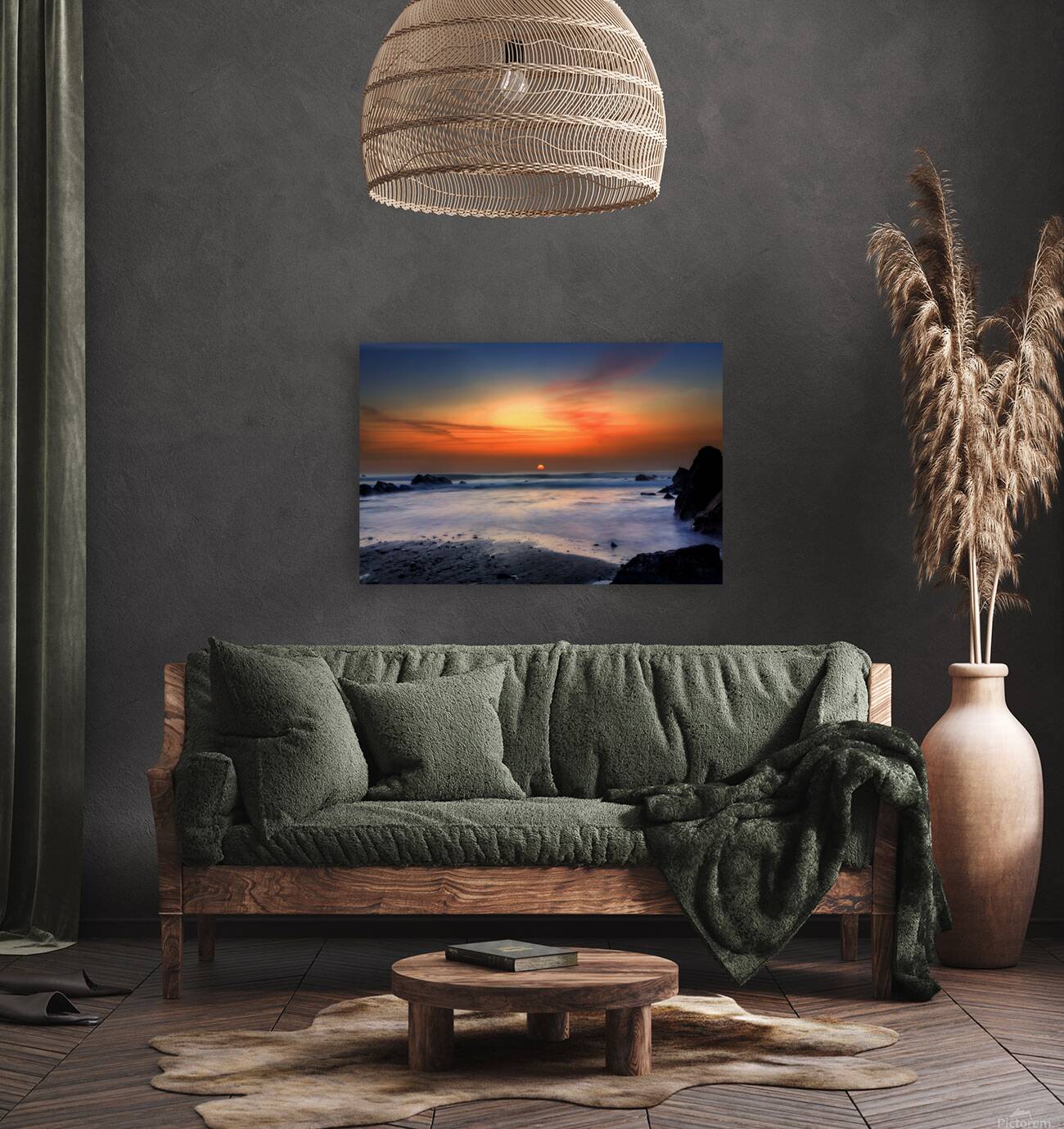 Widemouth Sunset Cornwall Long exposure Reproduction