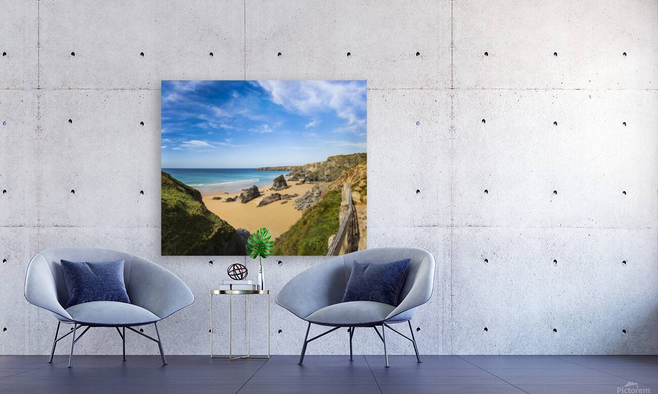 Bedruthan Steps Cornwall Reproduction