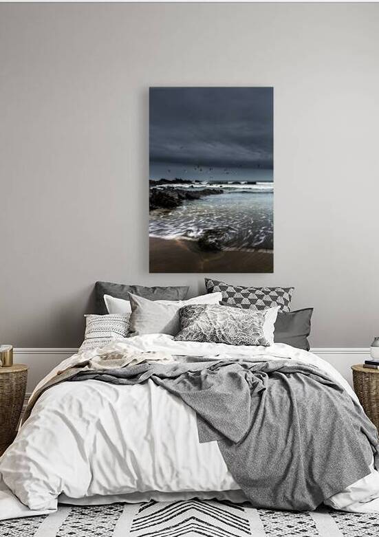 Crackington Haven Cornwall and Seagulls by maggie mccall