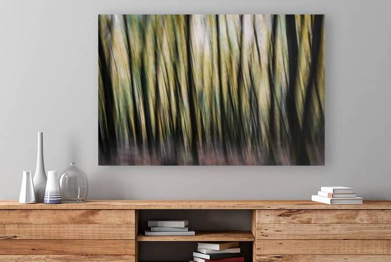 Autumn Trees Abstract Devon by maggie mccall