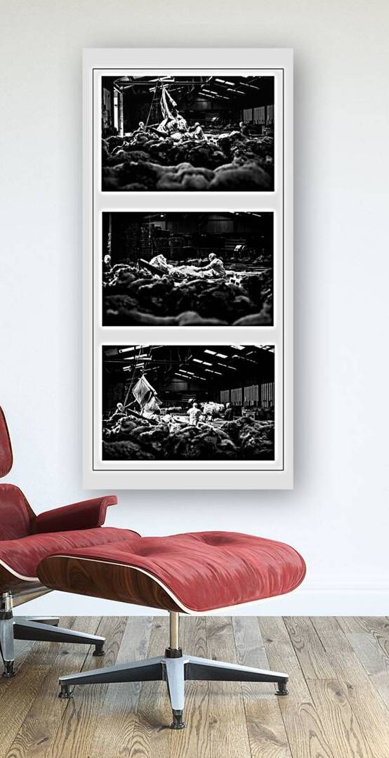 Wool Depot Triptych Liskeard Cornwall by maggie mccall