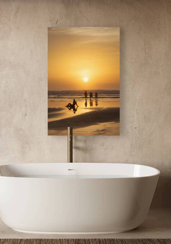 Widemouth surfer Cornwall by maggie mccall