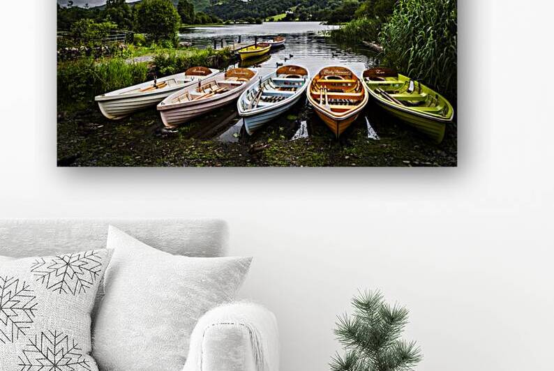 Grasmere Rowing Boats Cumbria by maggie mccall