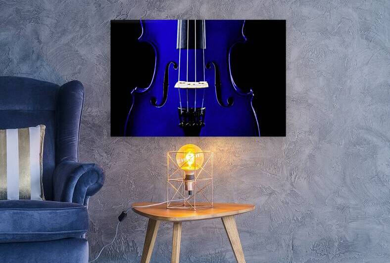 Blue Violin Closeup by maggie mccall