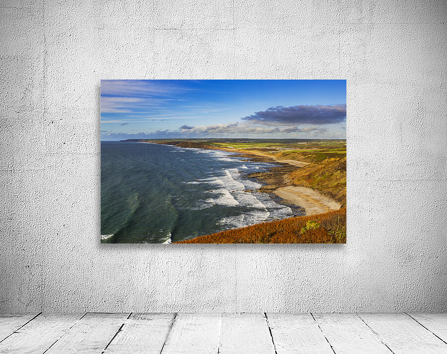 Widemouth Bay  Panorama Cornwall Wall Preview