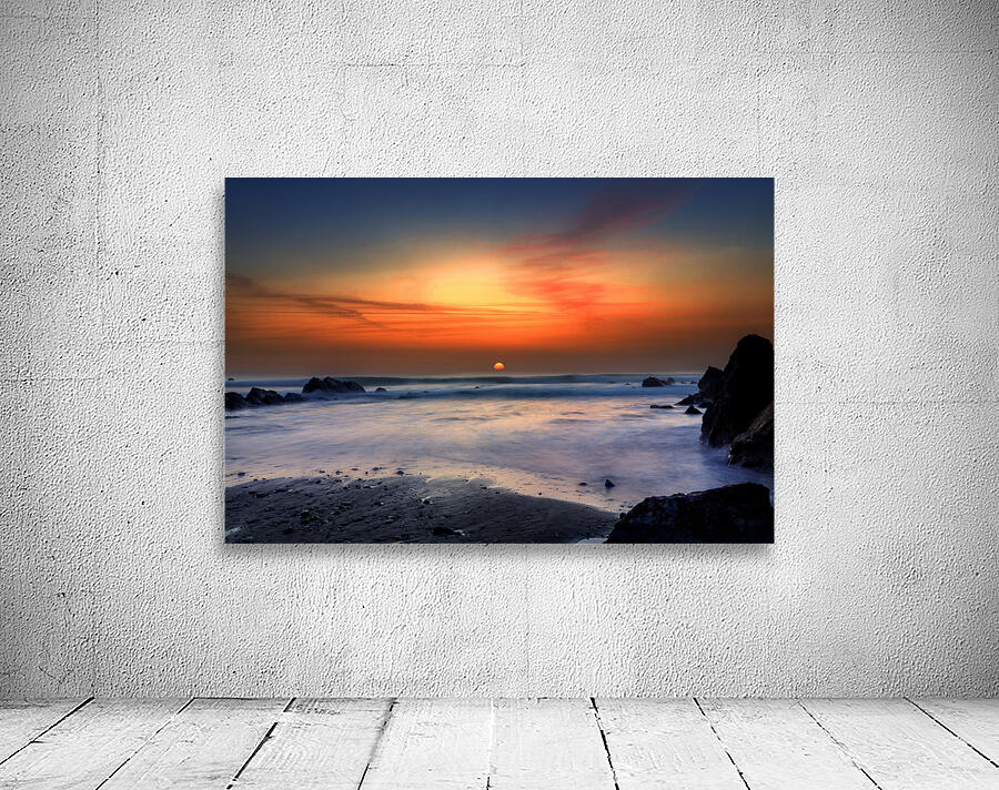 Widemouth Sunset Cornwall Long exposure Wall Preview