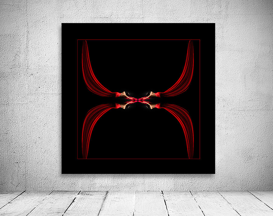 Red Semi Nude Kaleidoscope Wall Preview