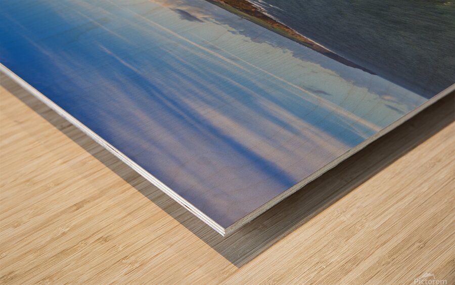 Widemouth Bay  Panorama Cornwall Wood print