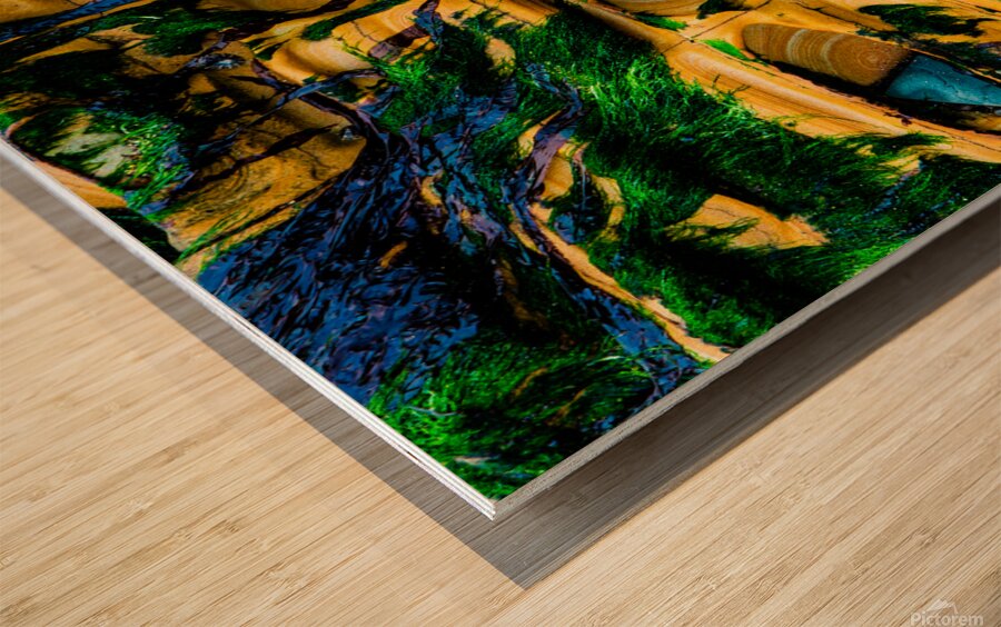 Rocks Widemouth Bay Cornwall  Wood print