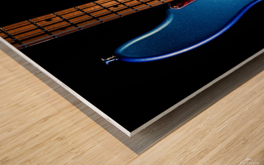 Fender Base Guitar Wood print