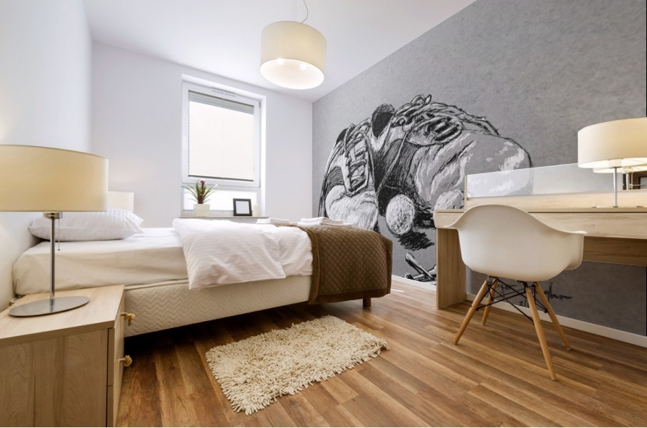Tired  Nikes Mural print