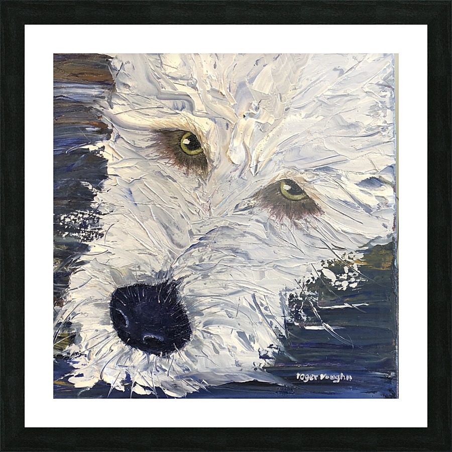 Chip the Labradoodle Picture Frame print
