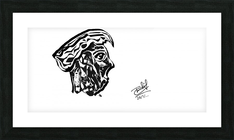     The Face  Picture Frame print