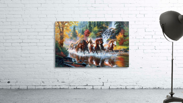 Running Horses. Wall Preview