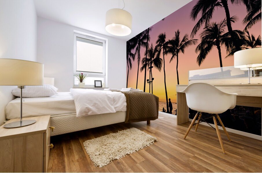 Hawaii Sunset Impression murale