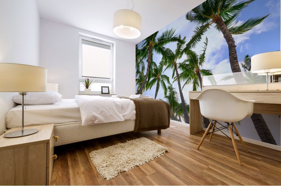 Hawaii Palms Sky Impression murale