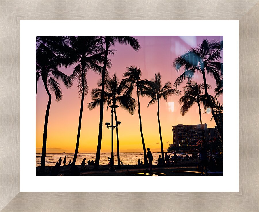 Hawaii Sunset Impression et Cadre photo