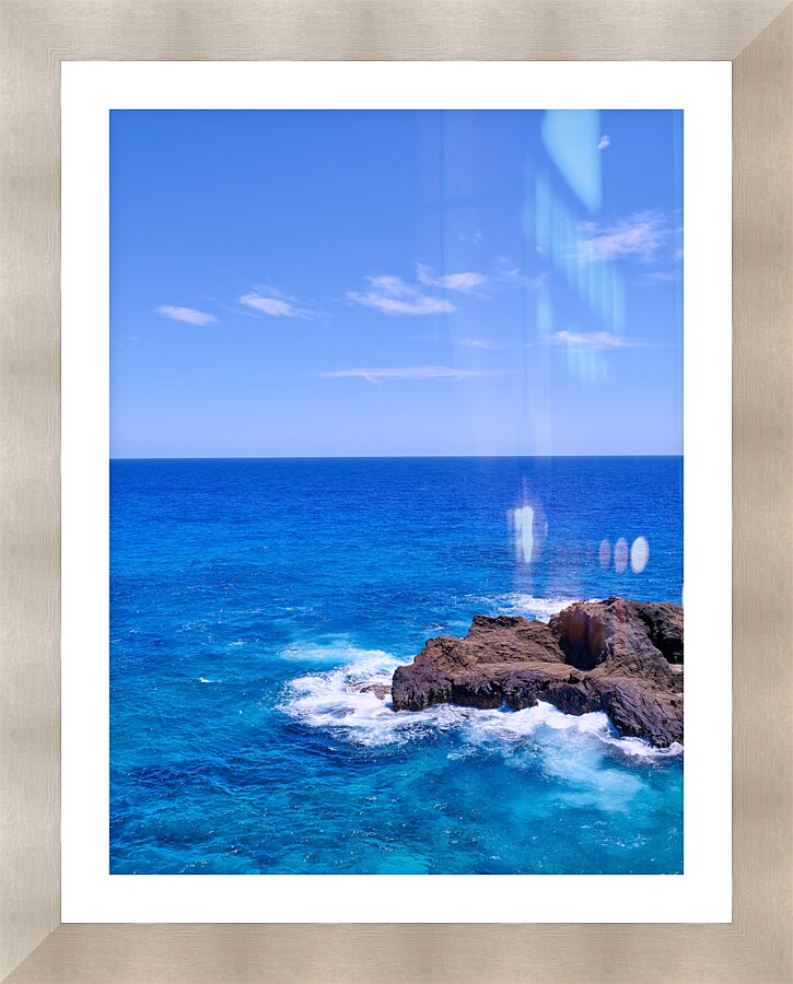 Hawaii Ocean Blue Picture Frame print