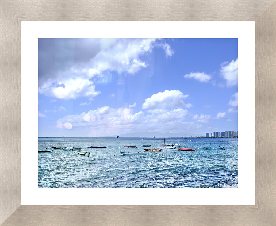 Hawaii Kayaks II Picture Frame print