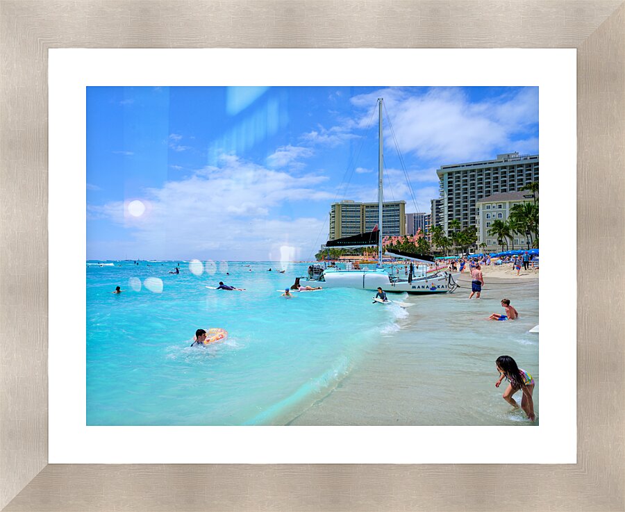 Hawaii Beach Sand Picture Frame print