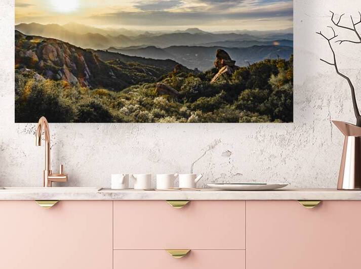 Mountain Sunset by Kamara Studio   Ultra High Resolution Mural Prints