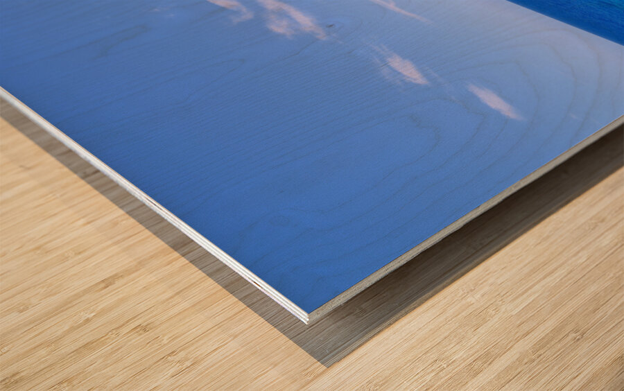 Hawaii Ocean Blue Wood print