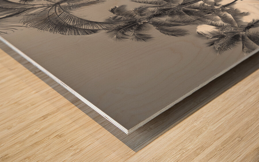 Hawaii Waikiki Impression sur bois