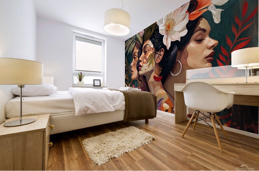 Floral Harmony Mural print