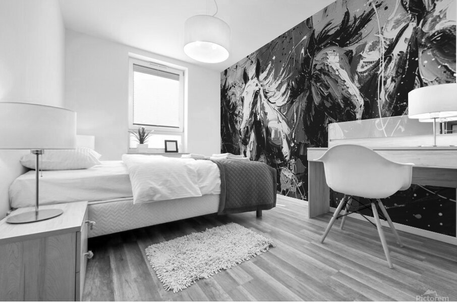 Galloping Shadows Mural print