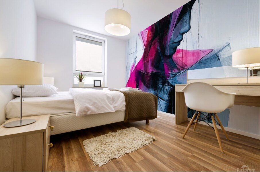 Veiled Reflection Mural print
