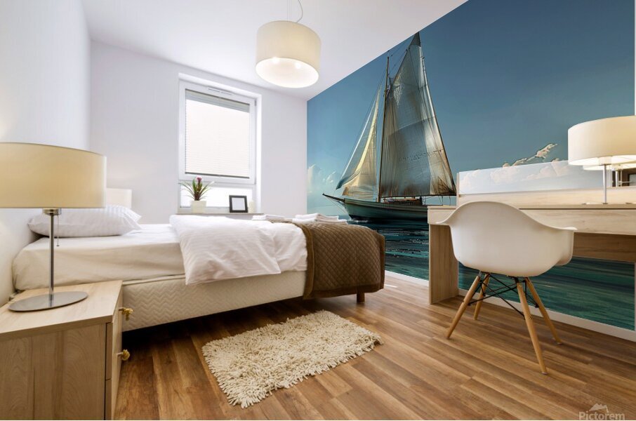 Sail into Serenity Mural print