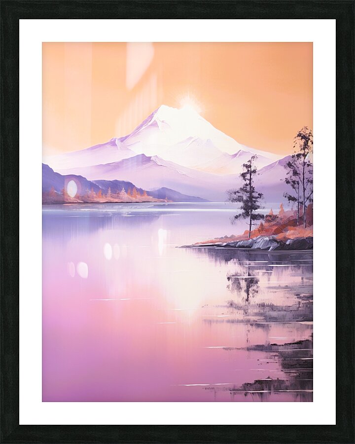 Serene Summit Dawn Picture Frame print
